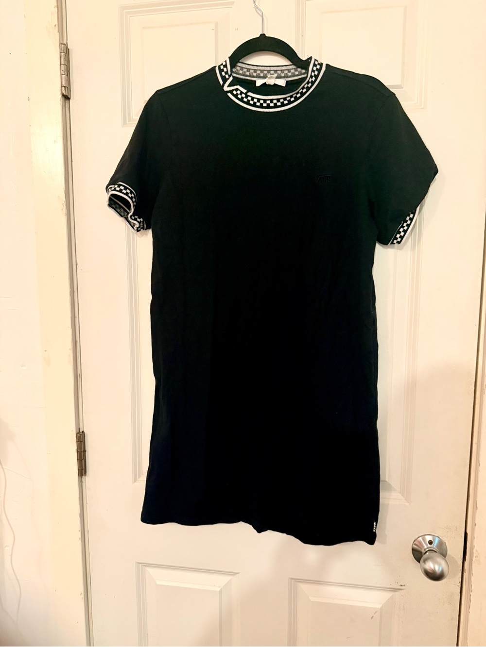 Vans Short Sleeve Knit Dress with Contrast Trim